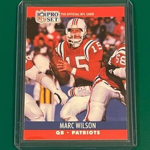 Marc Wilson #584 1990 Pro Set Football Trading Card